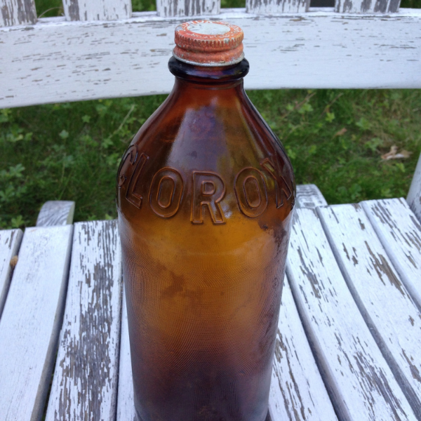  Vintage Clorox Glass Bottle  