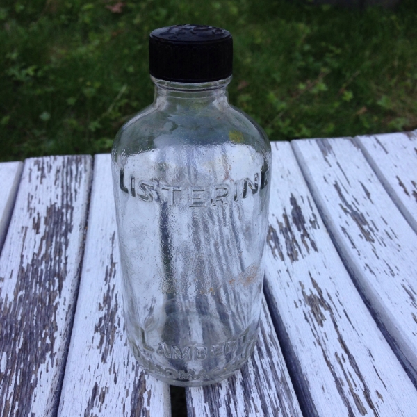   Vintage Listerine Glass Bottle  
