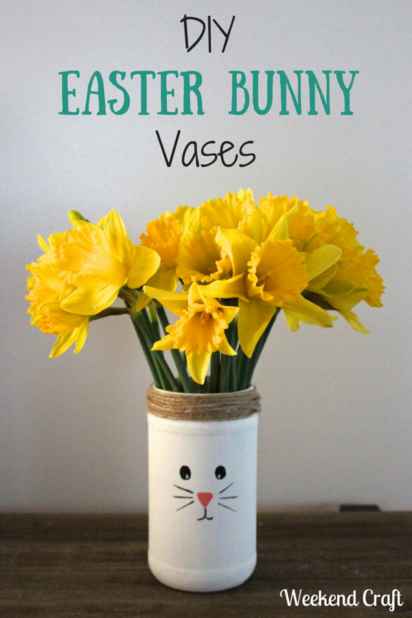 DIY Easter Bunny Vase 