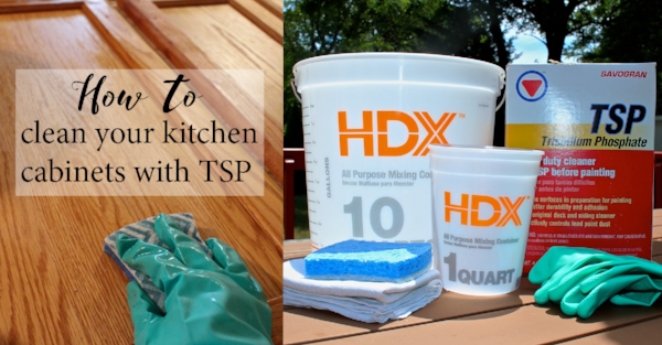 How To Clean Your Kitchen Cabinets With Tsp Weekend Craft